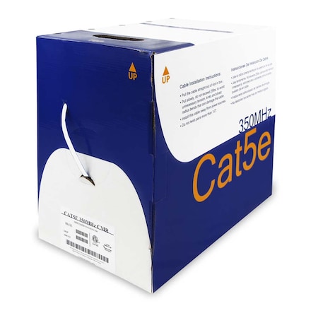 Bestlink Netware CAT5e Solid Wire Bulk CMR Cable Shielded- 1000ft- White 100904WT